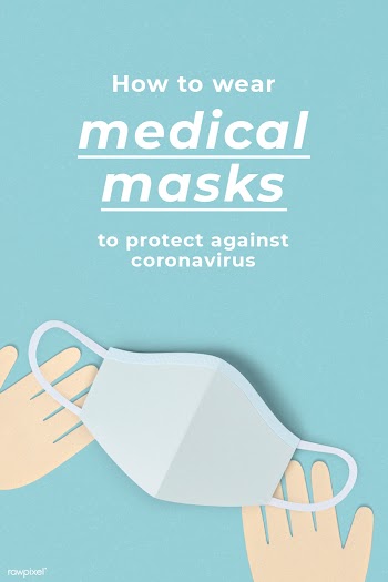 How to wear medical masks to protect against coronavirus social banner.. | Free  illustration - 2307840