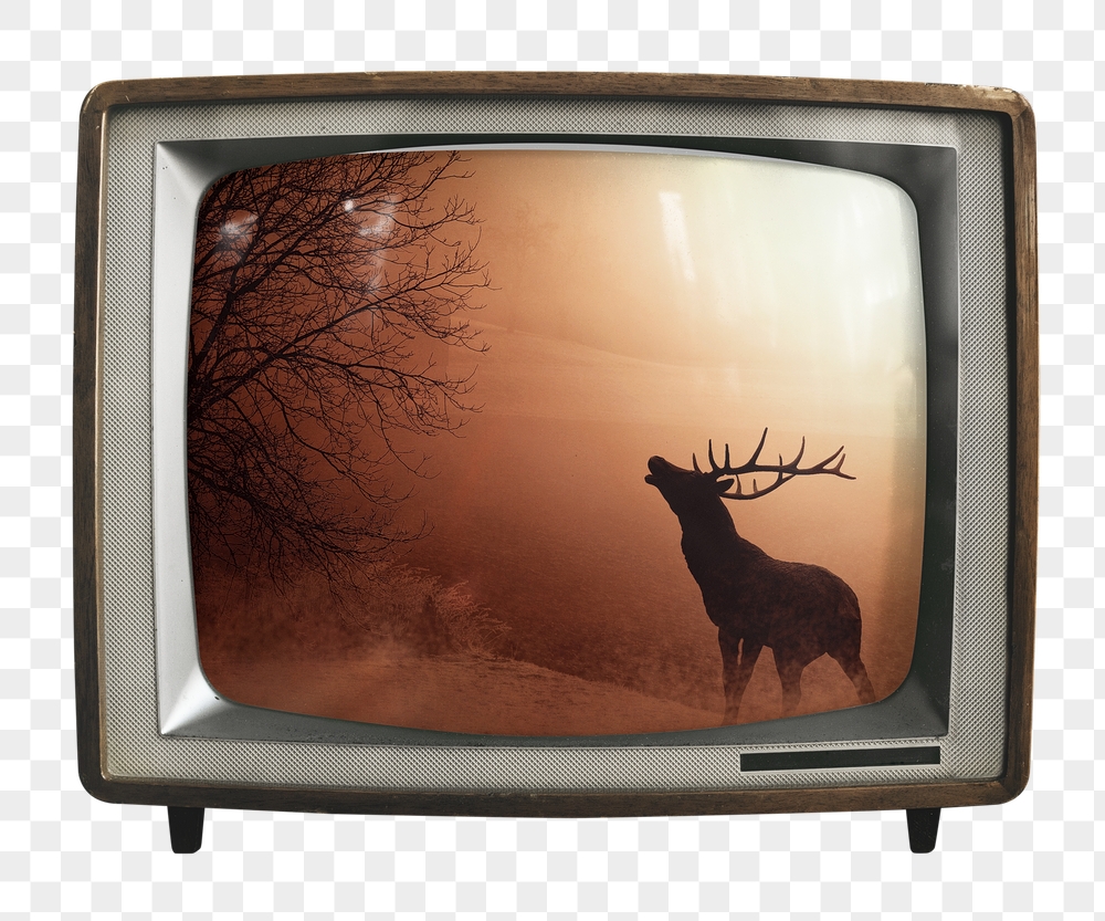 Howling stag png sticker, global | Free PNG - rawpixel