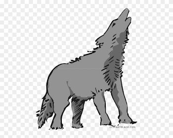 Howling Wolf Animal Free Black White Clipart Images - Howling Wolf Animal Free Black White Clipart Images