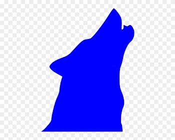 Howling Wolf Clipart Howling Wolf Silhouette - Draw A Howling Wolf Silhouette