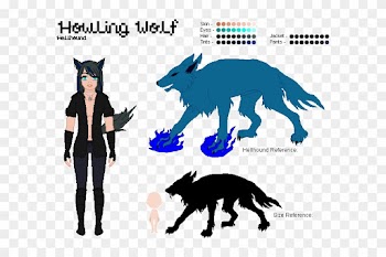 Howling Wolf Sheet By Siyalei - Dog Catches Something