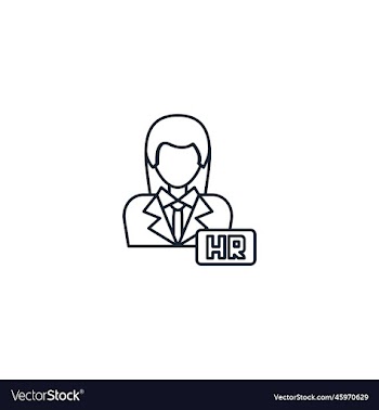 hr manager creative icon line multicolored from