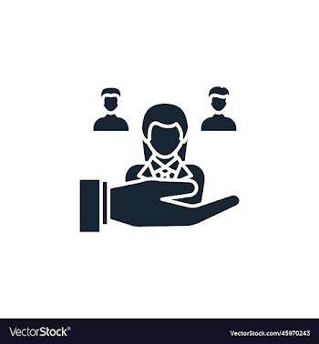 hr recruiter creative icon filled multicolored