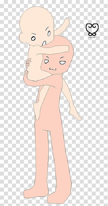 Hug base, illustration of two people transparent background PNG clipart