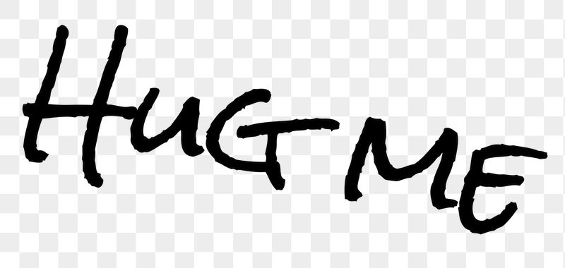 Hug me word png, simple | Free PNG - rawpixel