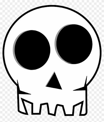 Huge Eye Socketed Skull - Cartoon Skull Png