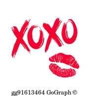 Hugs And Kisses Clip Art - Royalty Free - GoGraph