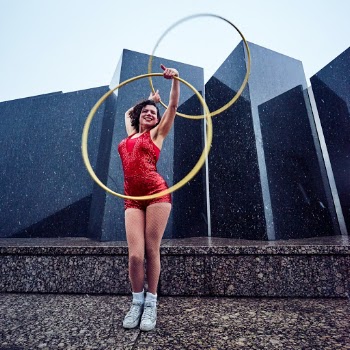 Hula hoop dance performance in Berlin.