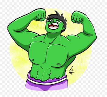 Hulk, Drawing, Cartoon, Green, Fictional Character PNG