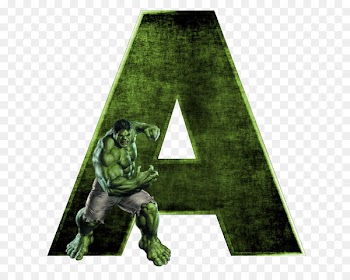 Hulk Letter Alphabet Superhero M - others 