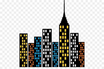 Hulk Spider-Man Diana Prince Batman Hector - City Silhouette 