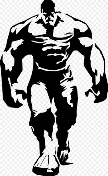 Hulk Stencil Airbrush Superhero - bodybuilding 