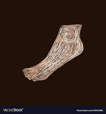 human ankle artwork design