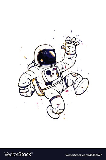 human astronaut creative design