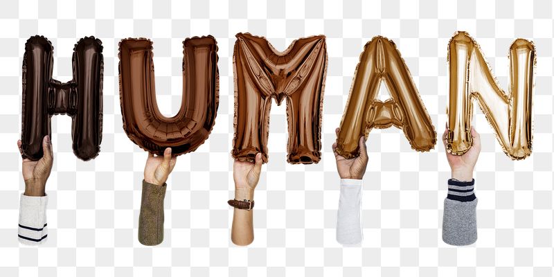 Human balloon png word sticker, | Free PNG - rawpixel