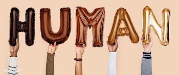 Human balloon typography | Free stock psd mockup - 443274