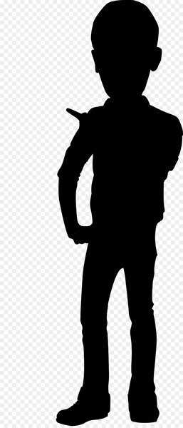Human behavior Shoulder Character Silhouette -  