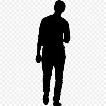 Human, Black White M, Sleeve, Standing, Silhouette PNG
