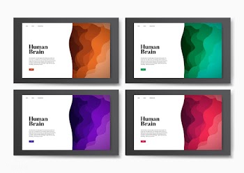 Human brain informational website graphic | Free stock vector - 458433