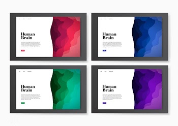 Human brain informational website graphic | Free stock vector - 458447