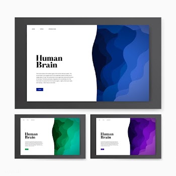 Human brain informational website graphic | Free stock vector - 458455