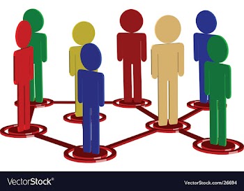 Human connections vector image