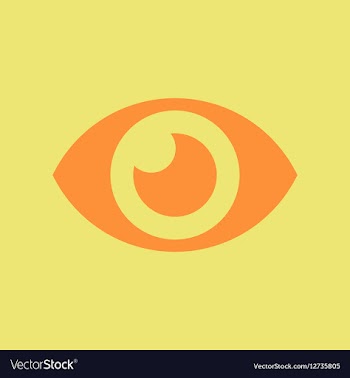 Human eye vector image