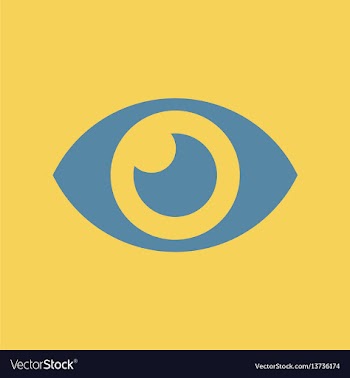 Human eye vector image