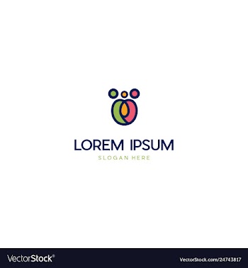 Human family peace creative business logo vector image
