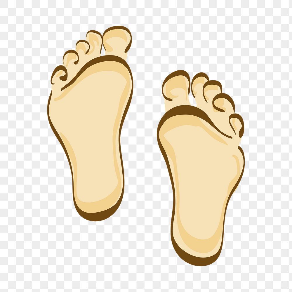 Human feet png sticker, cartoon | Free PNG - rawpixel