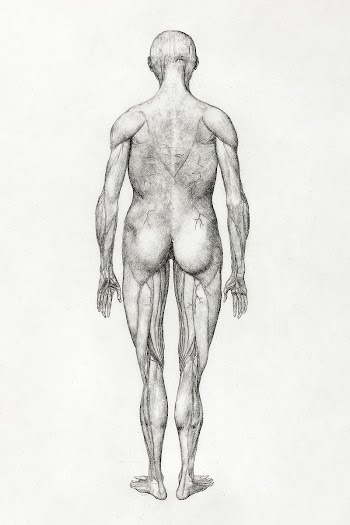 Human Figure, Posterior View (Almost… | Free public domain illustration
