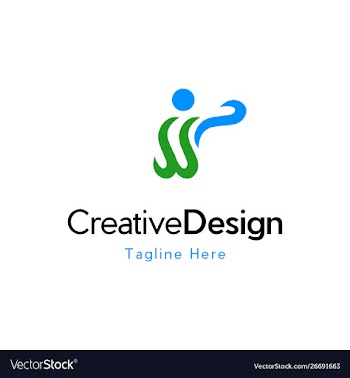 Human fit moving creative logo design vector image