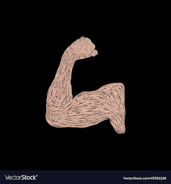 human hand muscle artwork style design