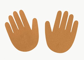 Human hands paper craft set transparent png | Free  transparent png - 2309177