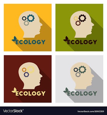 Human head and gears instead of the brain vector image