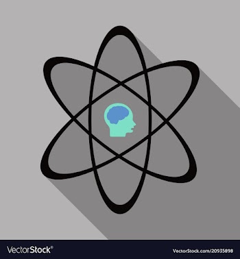 Human head and icon of science the concept of vector image