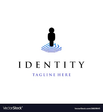 Human id logo design vector image