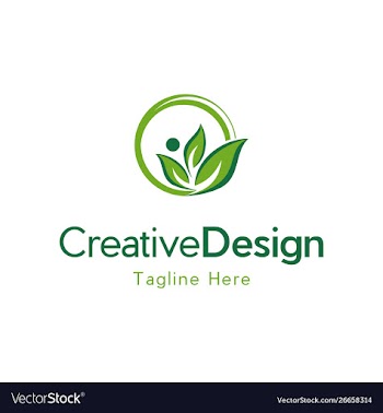 Human leaf healthcare creative logo vector image