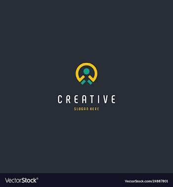 Human location creative business logo design vector image