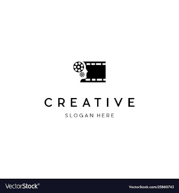 Human movie cinema creative business logo vector image