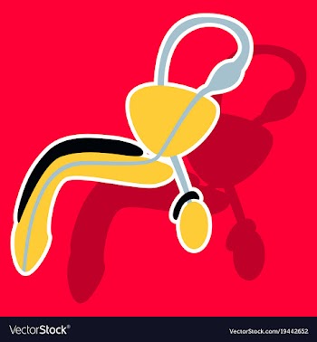 Human organ icon in sticker style male vector image