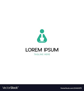 Human people creative logo design vector image