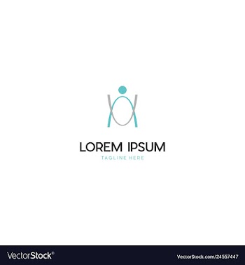 Human people life creative logo design vector image