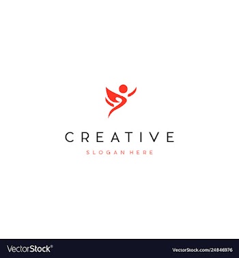 Human pilates moving creative logo design vector image