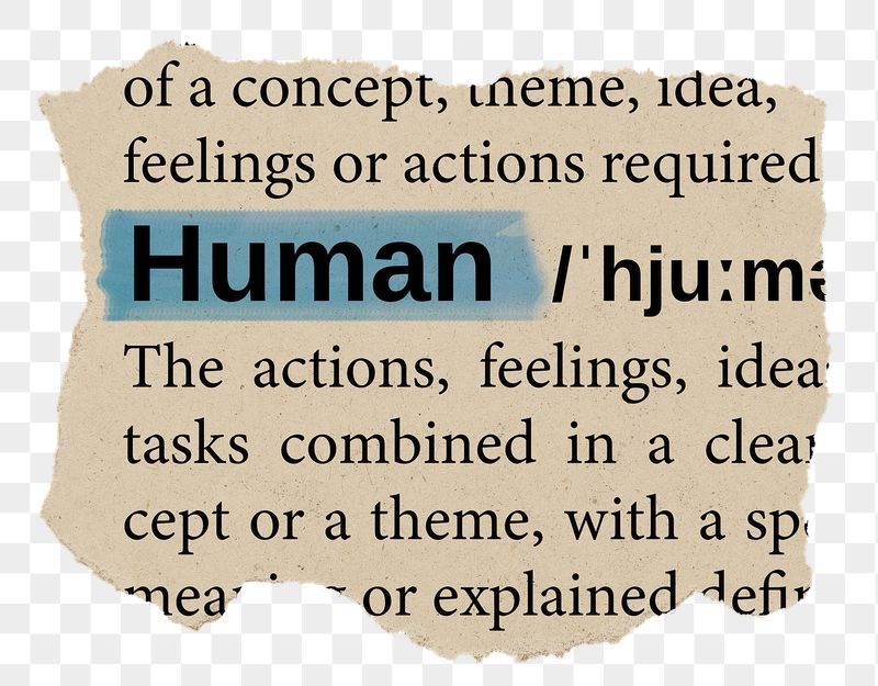 Human png word sticker, torn | Free PNG - rawpixel