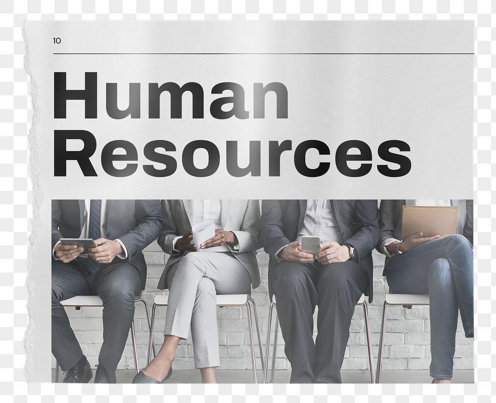 Human resources png newspaper sticker, | Free PNG - rawpixel