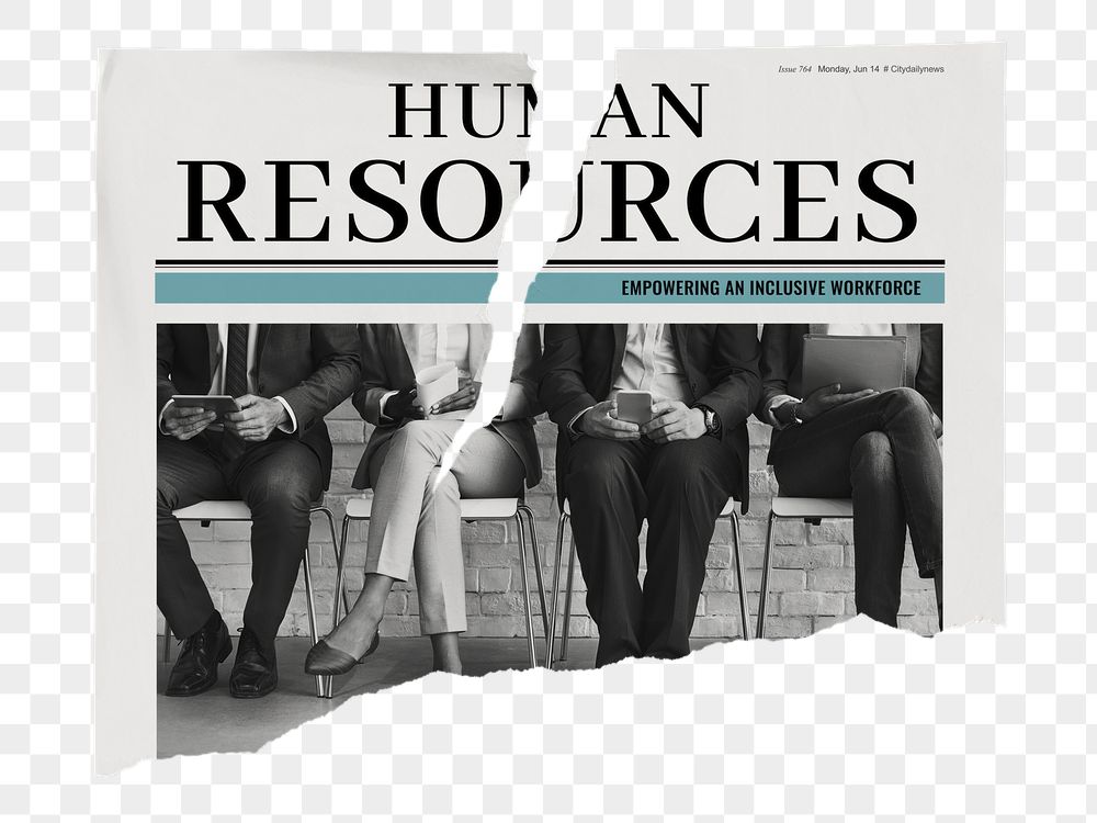 Human resources png newspaper sticker, | Free PNG - rawpixel