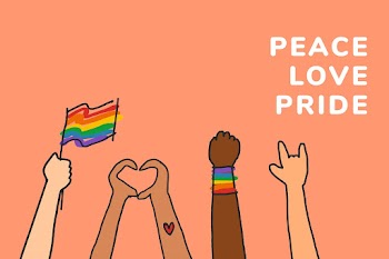 Human rights LGBTQ template psd with peace… | Free stock illustration | High Resolution graphic