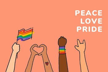 Human rights LGBTQ template vector with peace… | Free stock illustration | High Resolution graphic