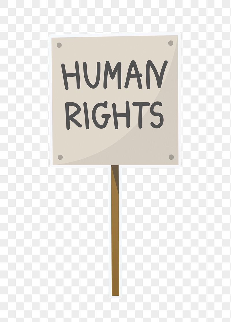 Human rights png sign sticker, | Free PNG - rawpixel